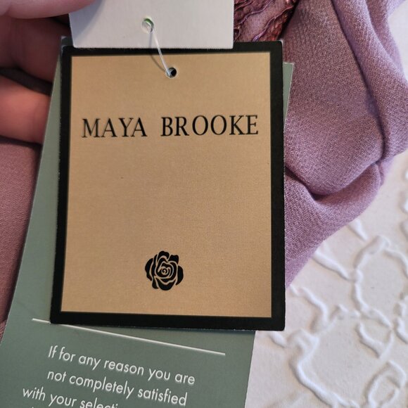 NWT Maya Brooke Tea Rose Sequined Lightweight 2 Piece Tank Dress & Jacket Sz 10 - Picture 14 of 15